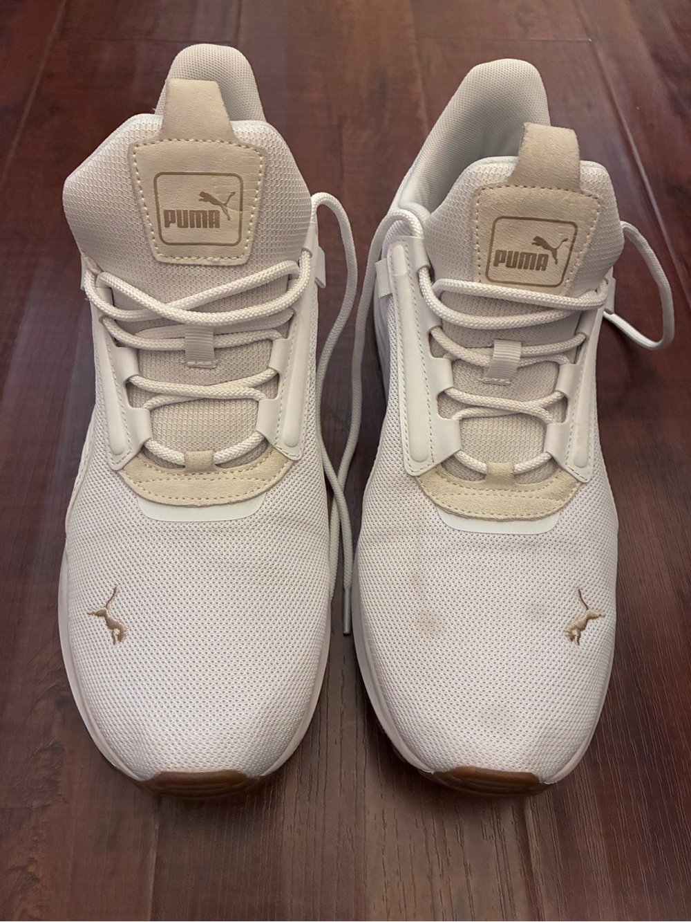 PUMA Pacer 23 Street sneakers in White/Gold.Good condition Size: 11